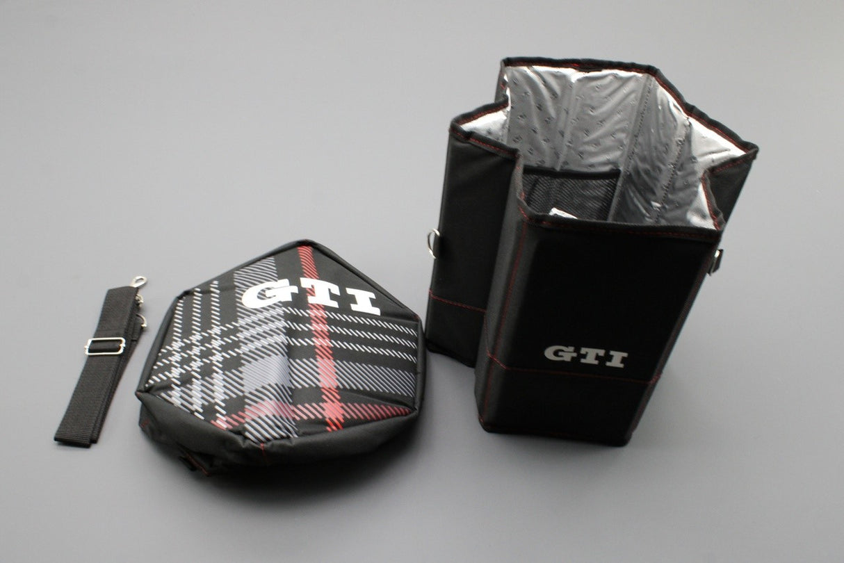 Volkswagen accessory 'clark' check GTI foldable cool bag 1H3087311