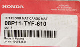 Honda E cargo mat (rear) 08P11-TYF-610