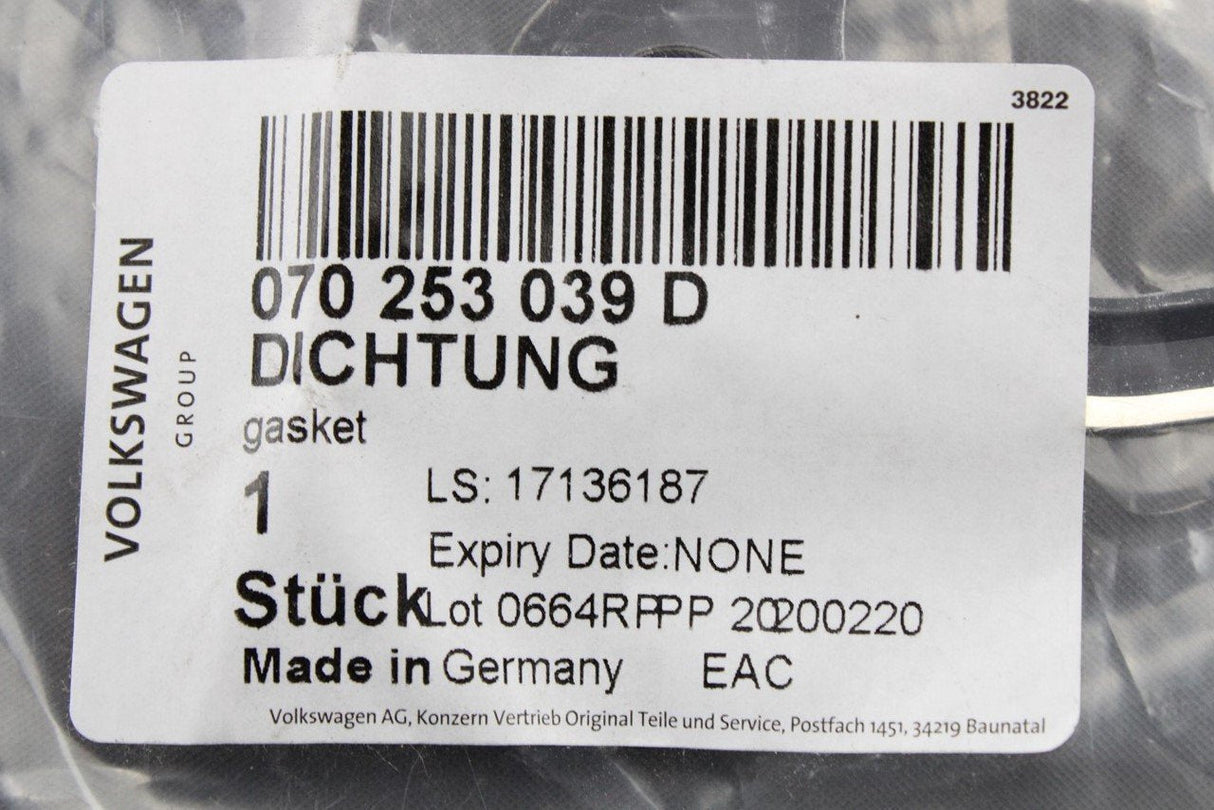 VW Transporter Cali T5 Touareg exhaust manifold seal 2.5L TDI 070253039D