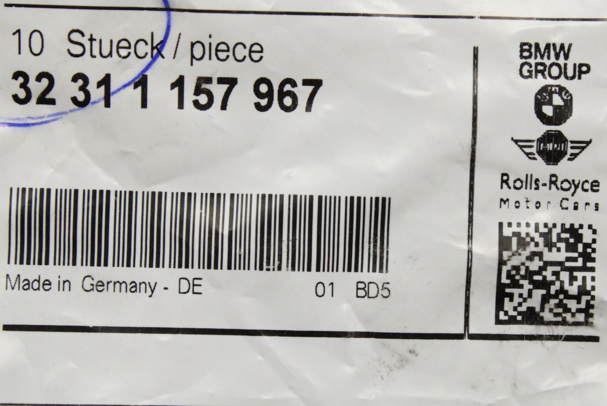 BMW steering lock security sheer bolts (x2) 32311157967