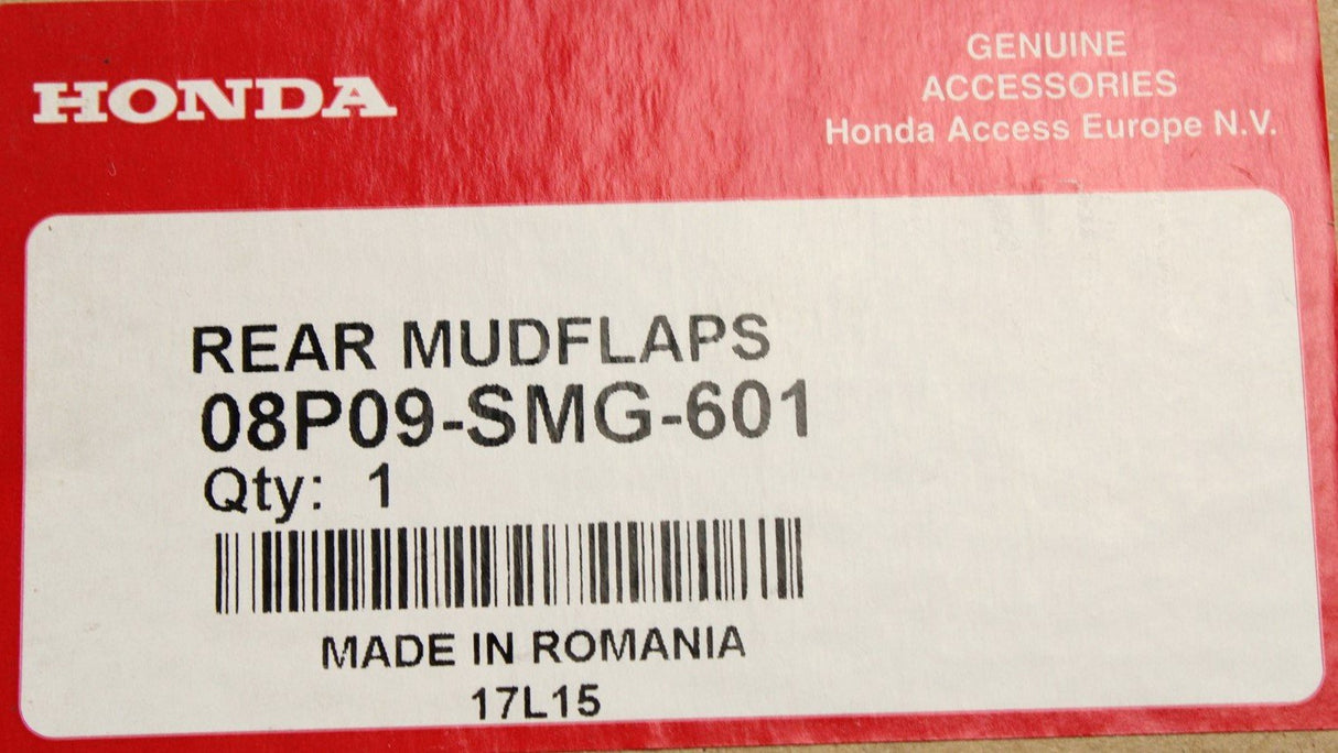 Honda Civic 5 door mud flaps (rear) 08P09-SMG-601