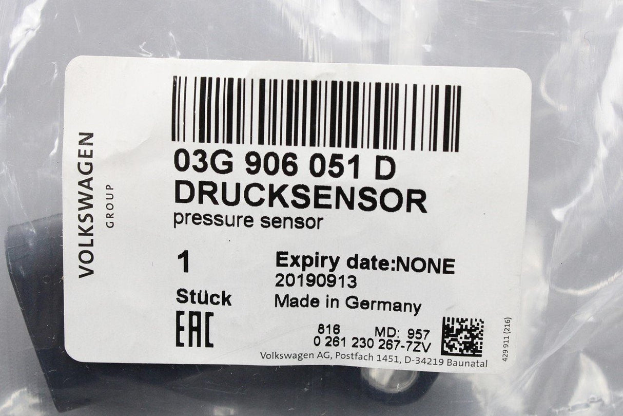 VW Audi Skoda SEAT intake pressure sensor 1.2L 1.4L TSI 03G906051D