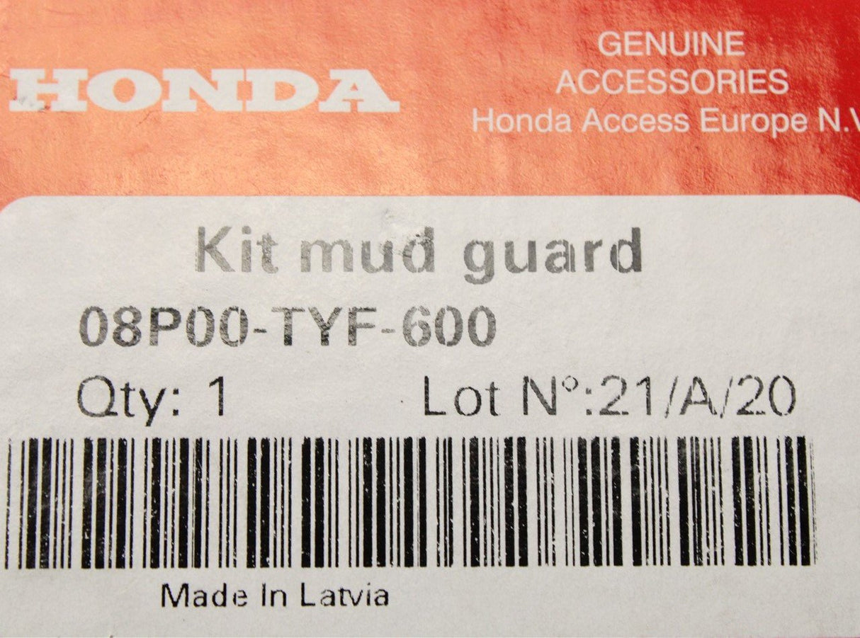 Honda E mud flap set (front and rear) 08P00-TYF-600