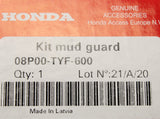Honda E mud flap set (front and rear) 08P00-TYF-600