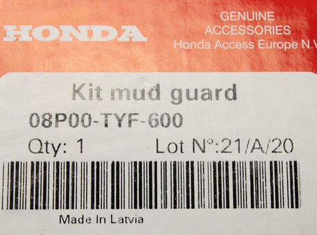 Honda E mud flap set (front and rear) 08P00-TYF-600