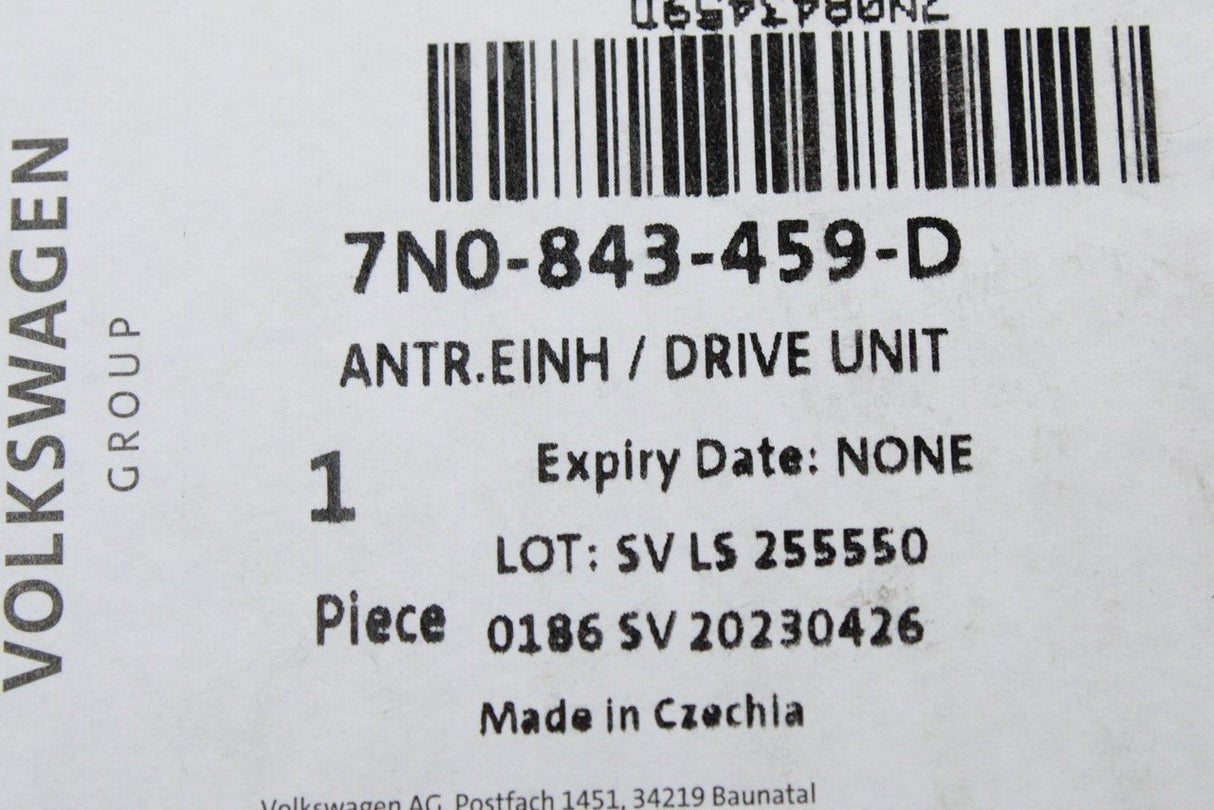 VW Sharan SEAT Alhambra 2016-on drive unit for sliding door 7N0843459D