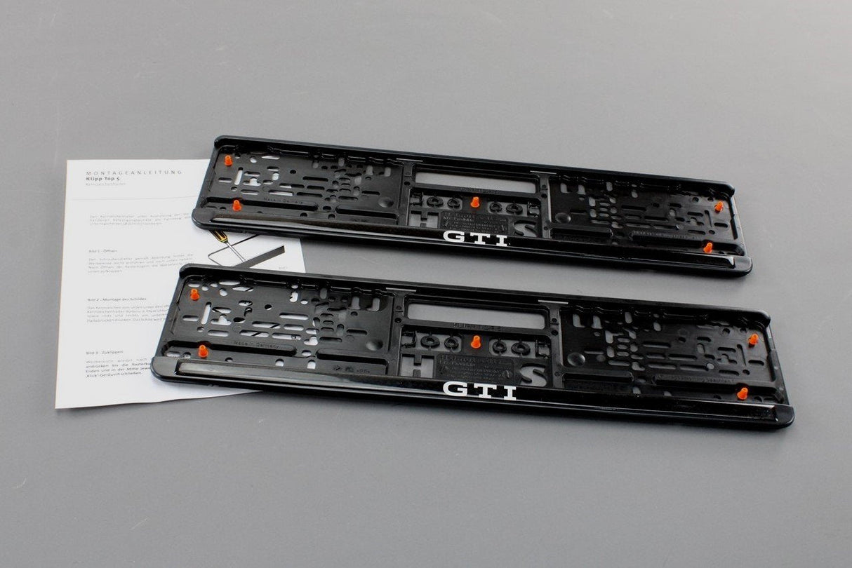 VW Polo Golf GTI number plate holders (front & rear) 5HV087703A