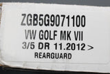 VW Golf MK7 Estate 2013-2017 rear bumper protector (black) ZGB5G9071100