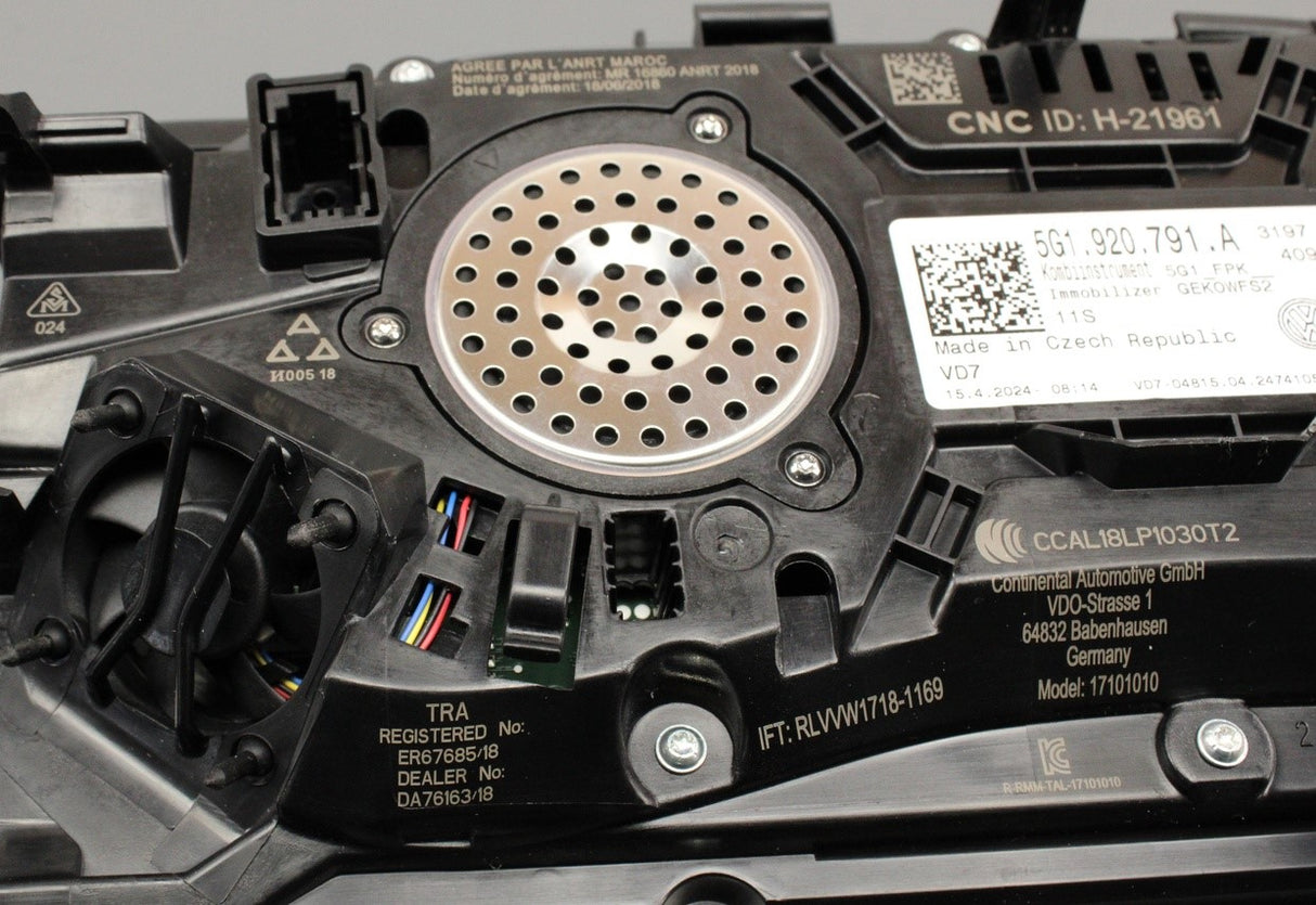 VW Golf MK7.5 2017-21 Virtual Cockpit dashboard instrument cluster 5G1920791A