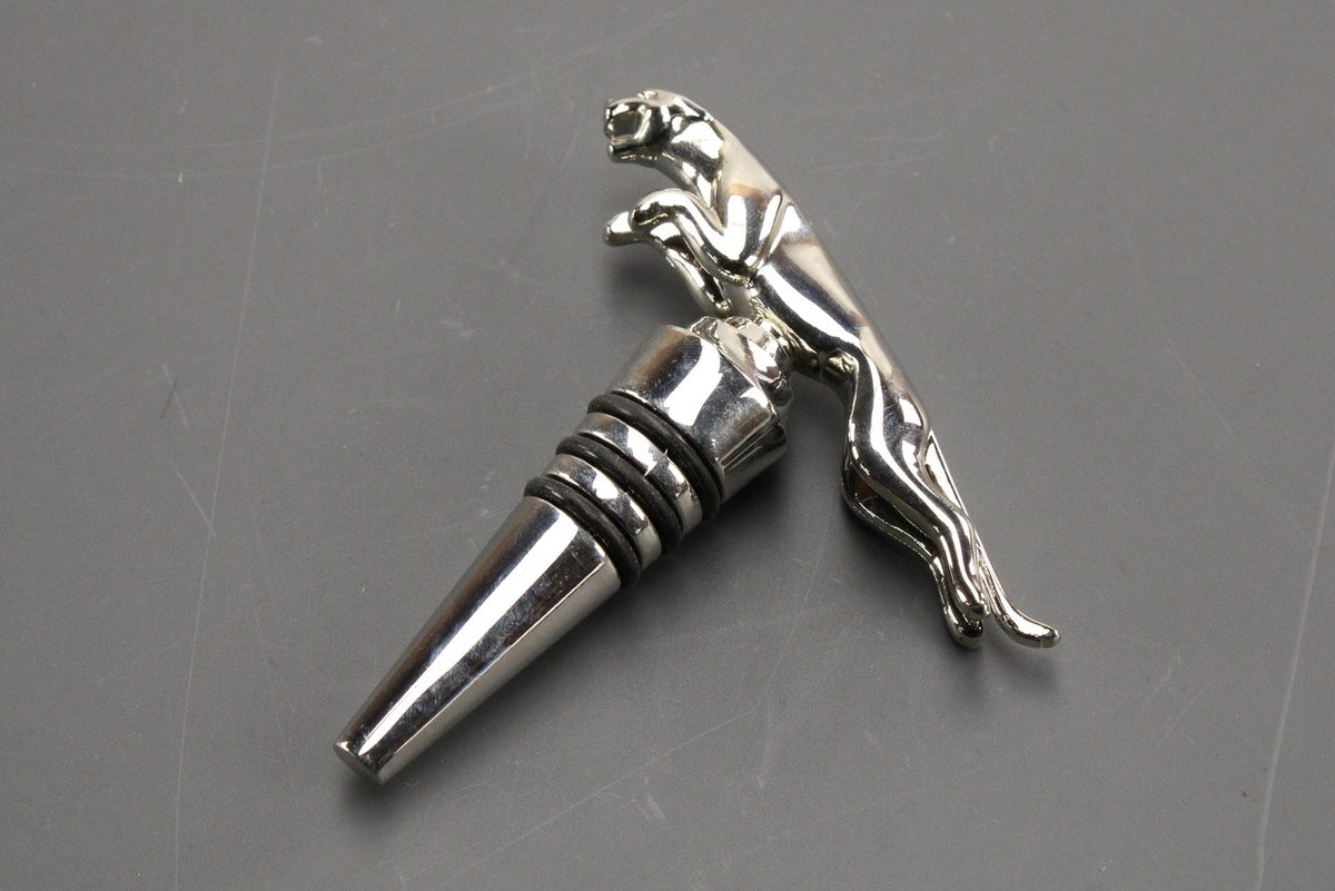 Jaguar accessory chrome leaper bottle stopper JBGF202SLA, view 1