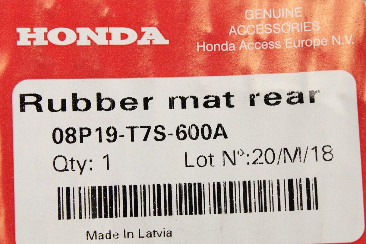 Honda HR-V all weather floor mats (rear) 08P19-T7S-600A