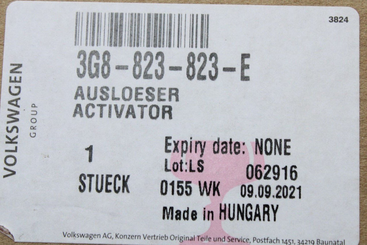 VW Arteon 2017-on activator for pedestrian protection 3G8823823E
