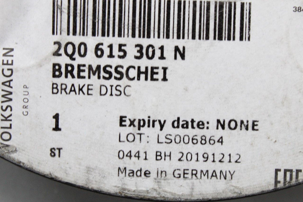 VW Polo GTI AW 2018-Onward Front brake discs 312x25 (pair) 2Q0615301N