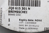 VW Polo GTI AW 2018-Onward Front brake discs 312x25 (pair) 2Q0615301N