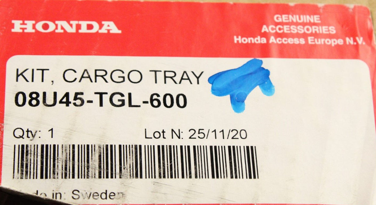 Honda Civic boot liner tray with dividers 08U45-TGL-600