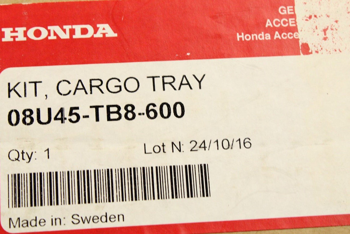 Honda Civic Tourer boot liner tray with dividers 08U45-TB8-600
