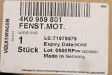 VW Golf Audi A6 A8 RS7 Skoda 2013-on window motor (front left) 4K0959801