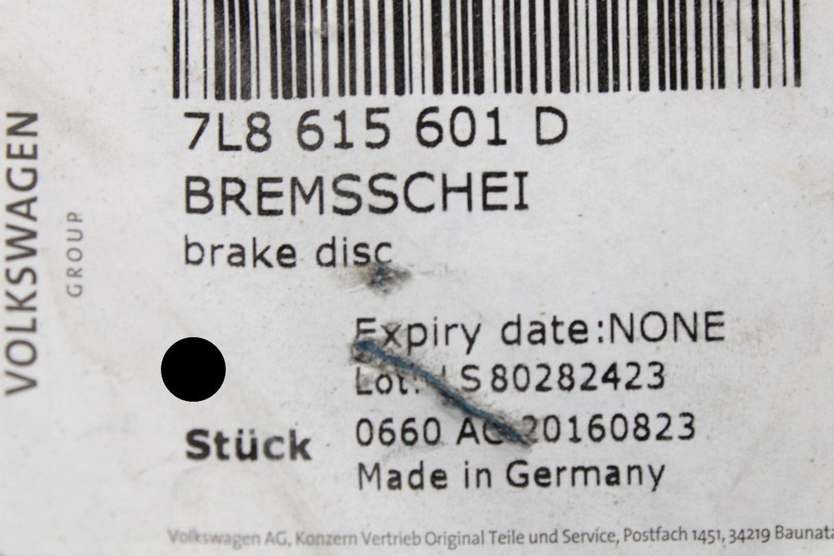 Audi Q7 2007-2009 358mm rear brake discs (x2) 7L8615601D