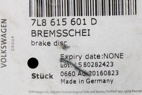 Audi Q7 2007-2009 358mm rear brake discs (x2) 7L8615601D