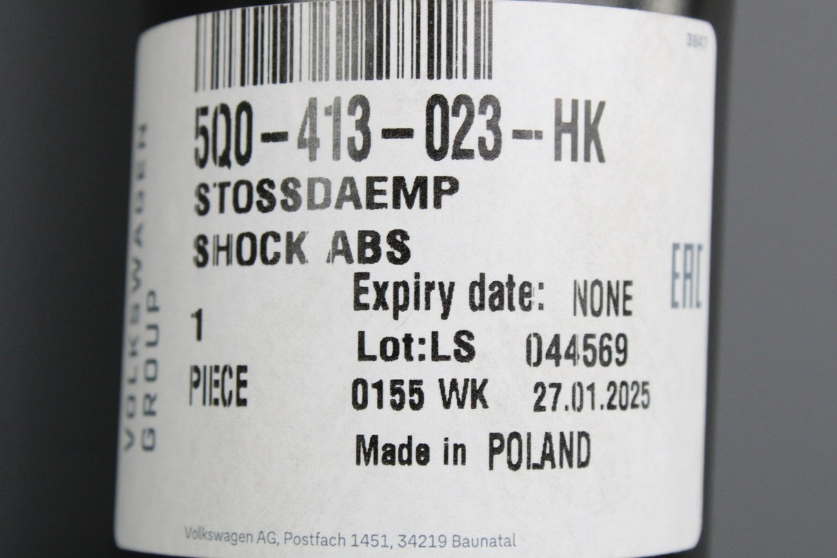 VW Golf MK7 MK8 2020-on Skoda Octavia front gas shock absorber (x1) 5Q0413023HK