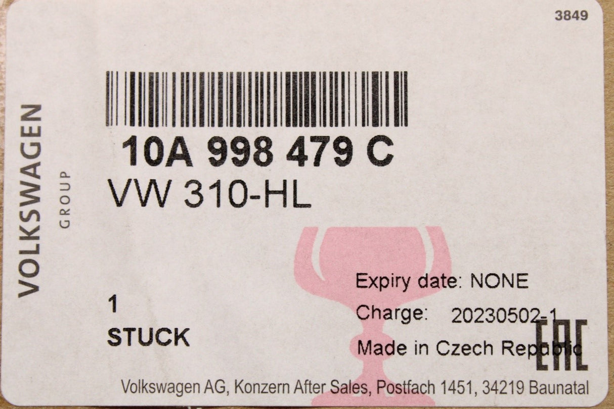 VW ID.3 2020-on DRL indicator ballast control unit (right) 10A998479C