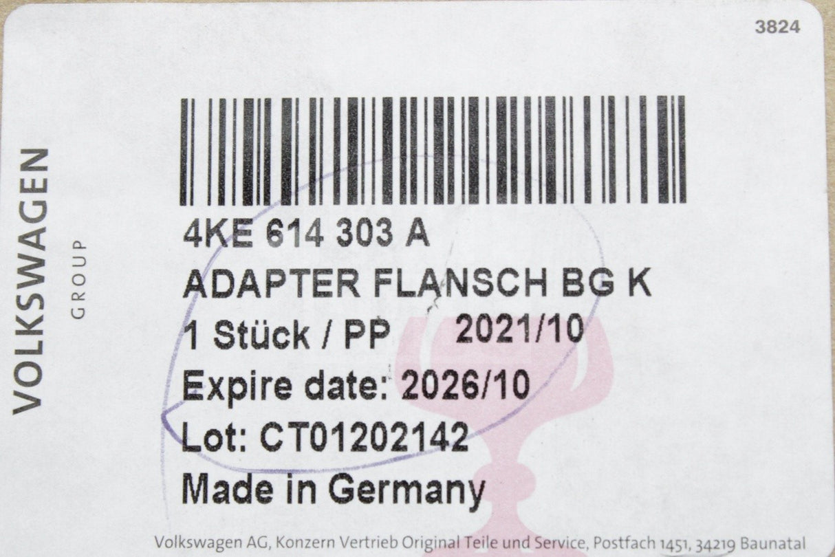 Audi e-Tron 2019-2023 brake servo plate adapter 4KE614303A