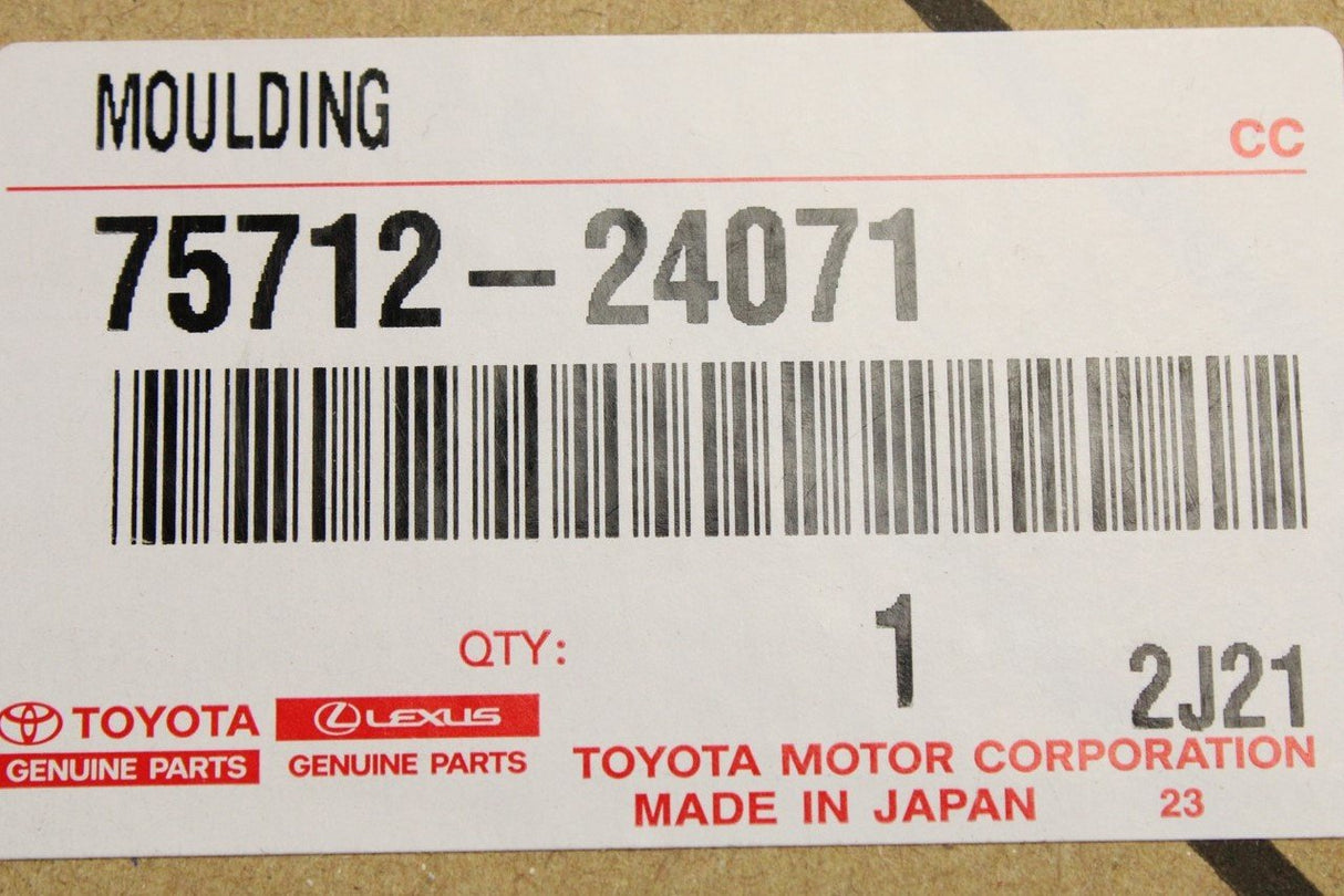 Lexus SC430 2001-2010 door belt weather strip (front left) 75712-24071