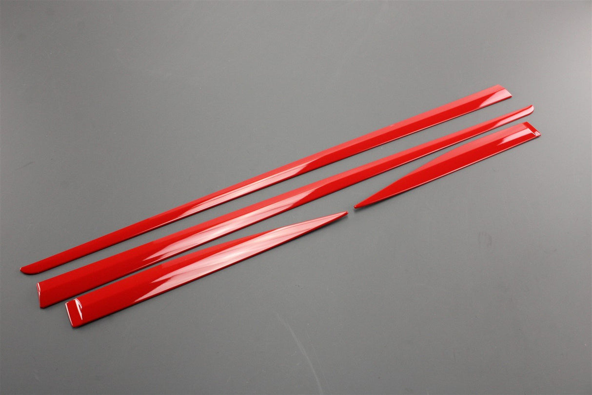 Toyota Aygo lower side door mouldings (red) PZ415-90492-DF