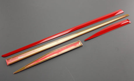 Toyota Aygo lower side door mouldings (red) PZ415-90492-DF