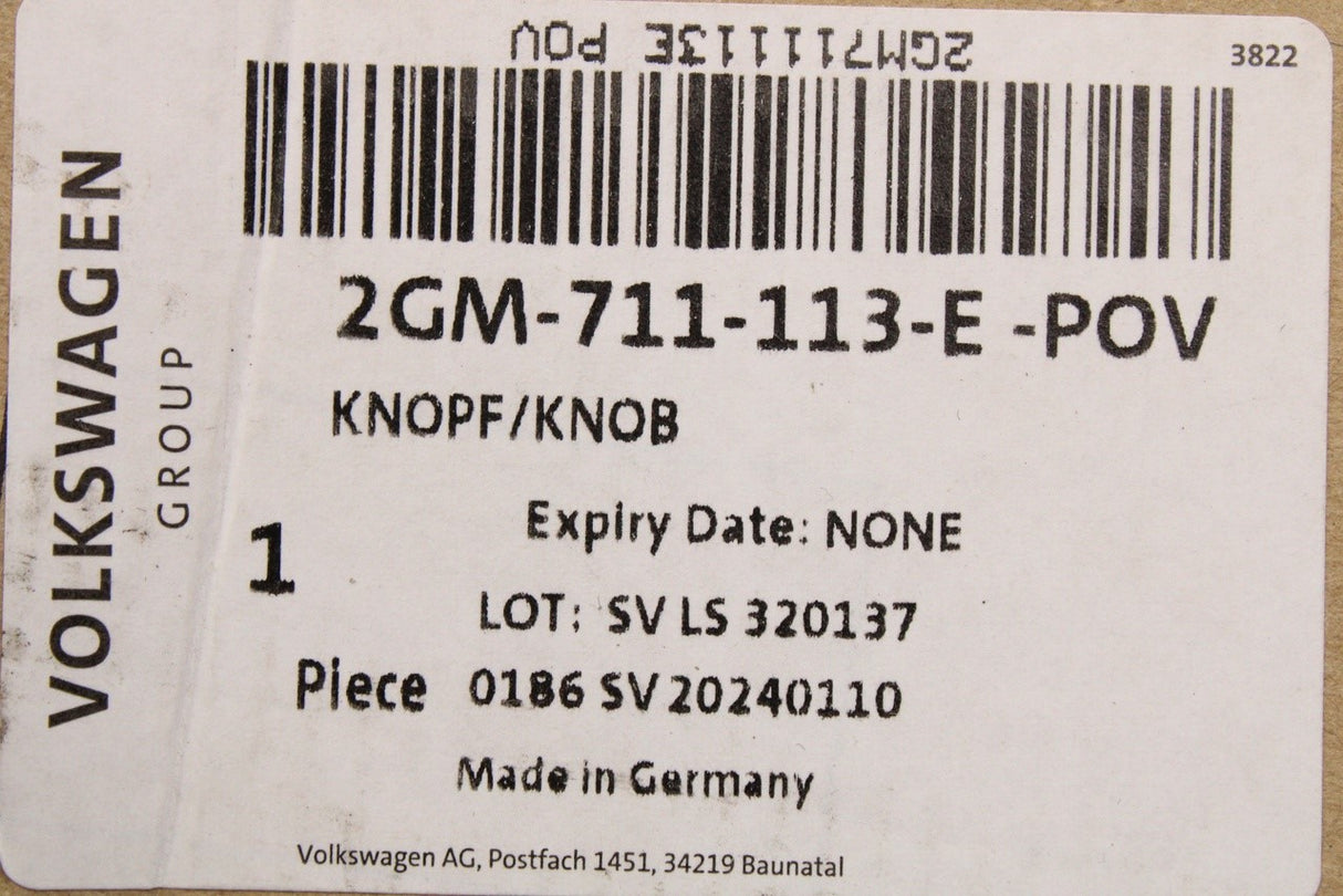 VW T-Cross 2019-on gearstick knob with gaiter (manual) 2GM711113E POV