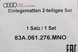 Audi Q3 RSQ3 2019-on premium textile floor mats (rear) 83A061276 MNO