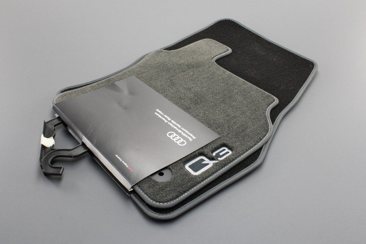 Audi Q3 RSQ3 19-on front premium textile floor mats (RHD) 83C061275 MNO, view 1
