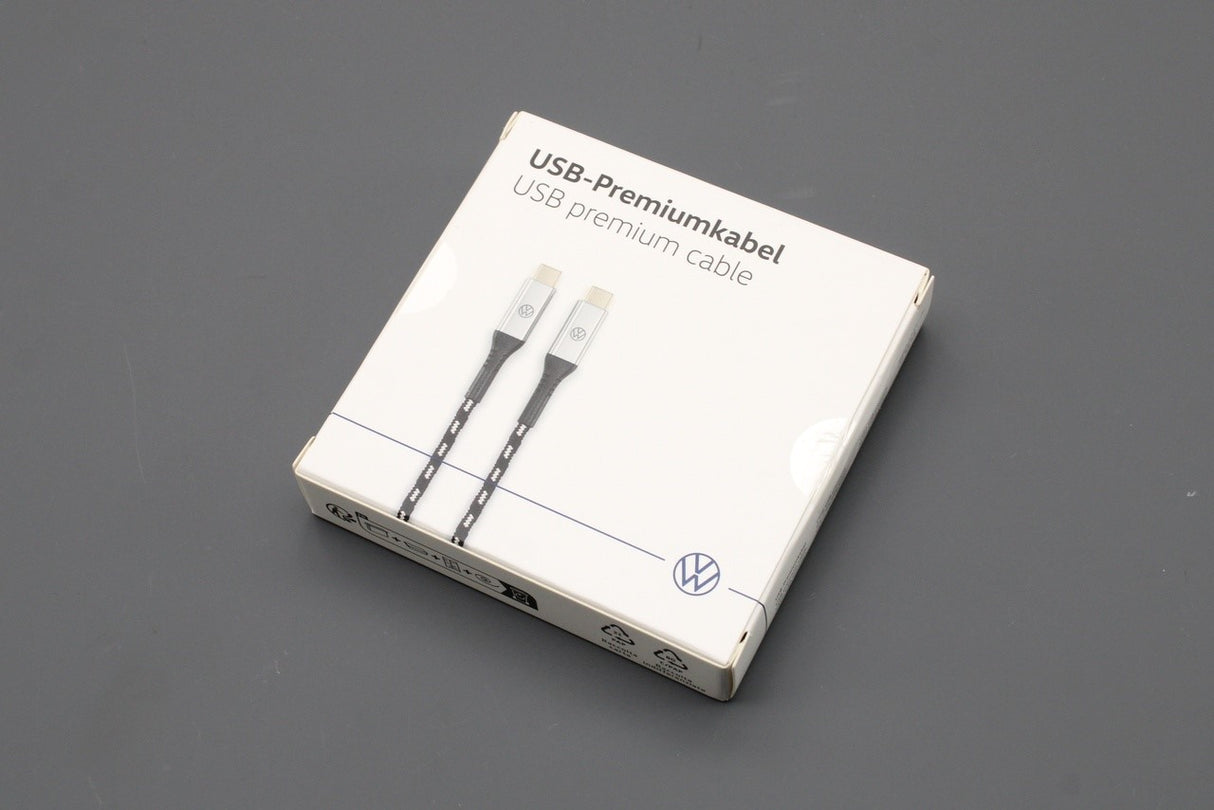 Volkswagen illuminated USB-C to USB-C premium charging cable 000051446CD
