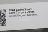 SEAT accessory 3-in-1 usb charging cable 000051444AN