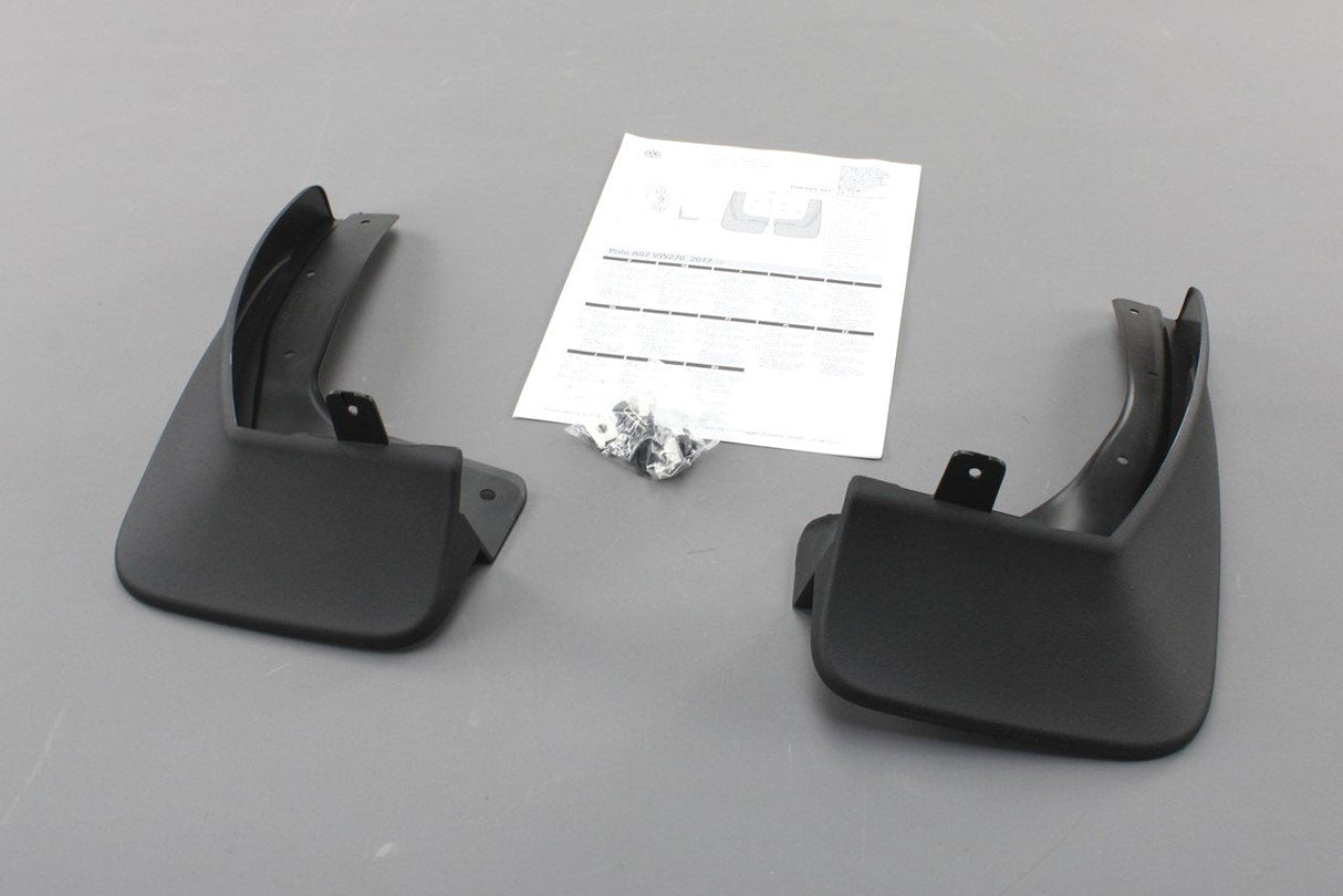 VW Polo 2018-on rear accessory mud flap set 2G0075101