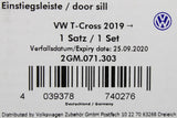 VW T-Cross 2019-Onward aluminium front door sill protector 2GM071303