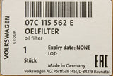 VW Phaeton Touareg 7L Audi A8 S8 6.0 6.3 oil filter element 07C115562E