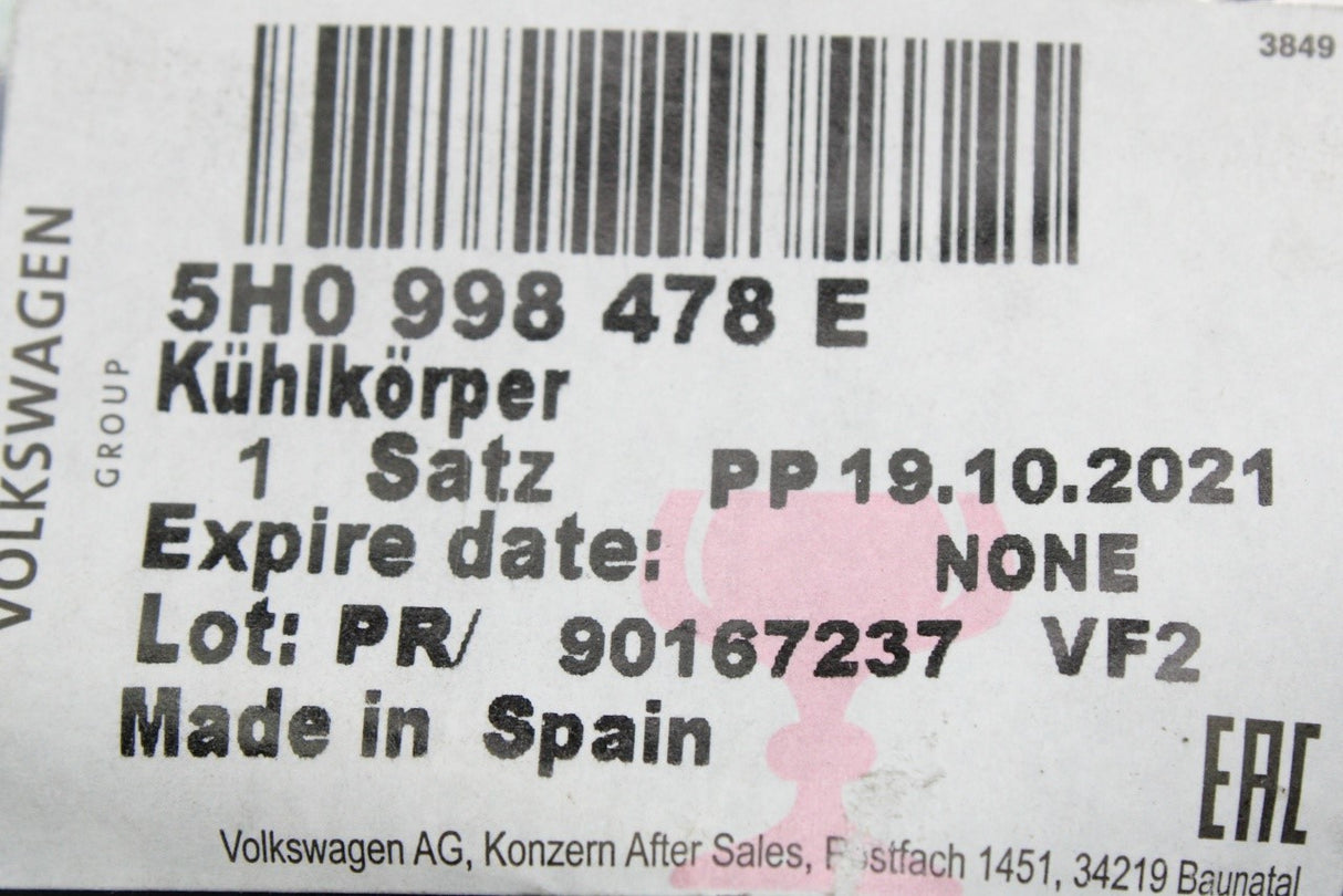 VW Golf MK8 2020-on headlight DRL module (right) 5H0998478E
