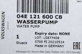 VW Golf MK7 Polo Passat Audi Skoda SEAT 1.4 TSI coolant pump 04E121600CB
