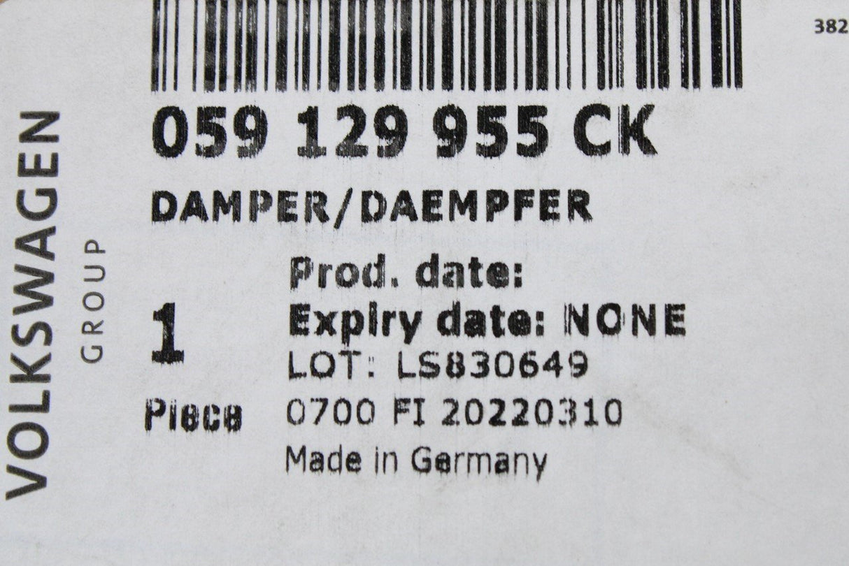 VW Touareg Audi A5 Q5 Q7 Q8 3.0 TDI intake pulsation damper 059129955CK