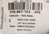 VW Golf MK8 2020-on rear tailgate/parcel shelf trim (left) 5H6867703 4PK