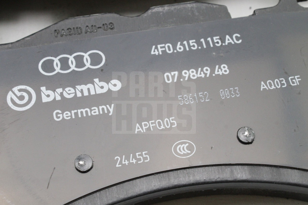 Audi RS6 RS7 2013-2018 front brake pads (390mm wavy) 4G0698151AE