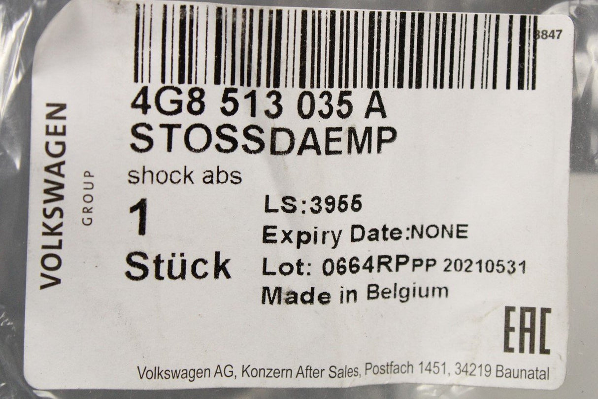 Audi A7 Sportback gas shock absorber (rear) 4G8513035A