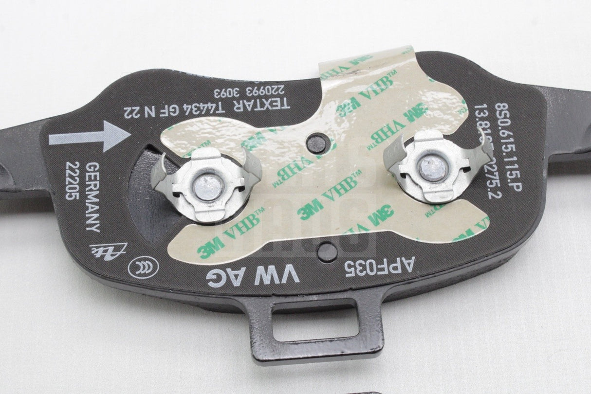 Audi TTS 2015-2024 front brake pad set (338x30mm) 8S0698151G