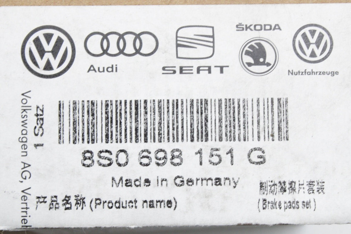 Audi TTS 2015-2024 front brake pad set (338x30mm) 8S0698151G