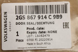 VW Polo AW 2018-on rear inner door seal (right) 2GS867914C 9B9