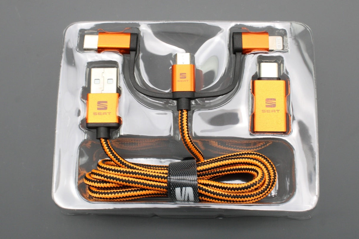 SEAT accessory 3-in-1 usb charging cable 000051444AS