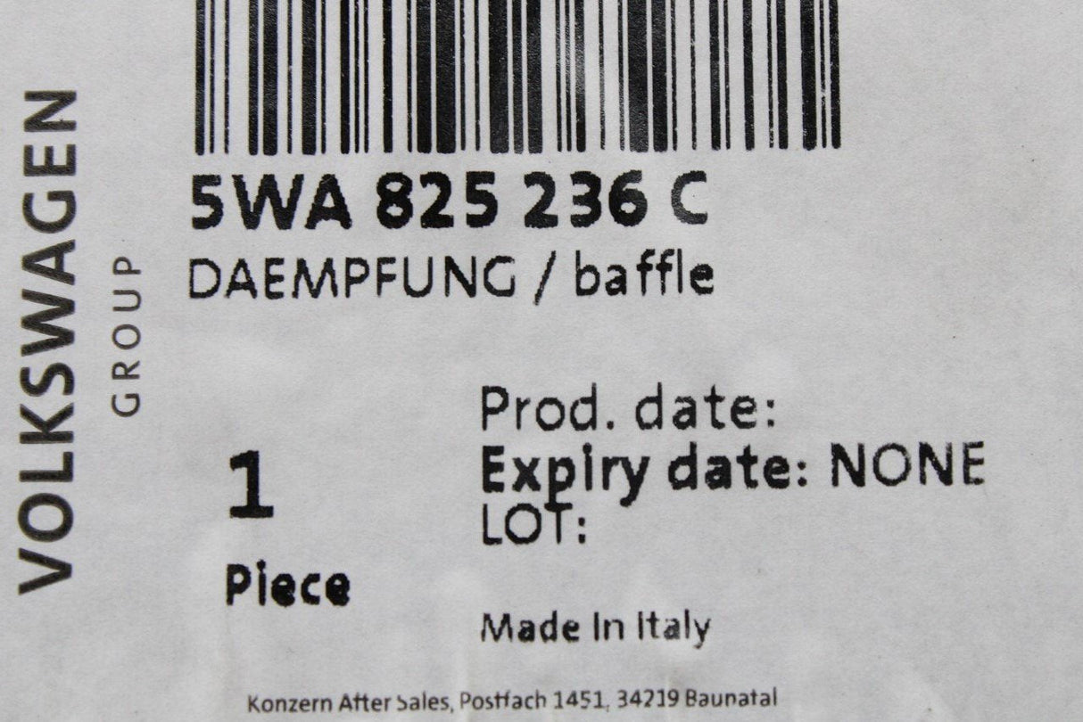 Audi A3 Skoda Octavia SEAT Leon 2020-on engine undertray 5WA825236C