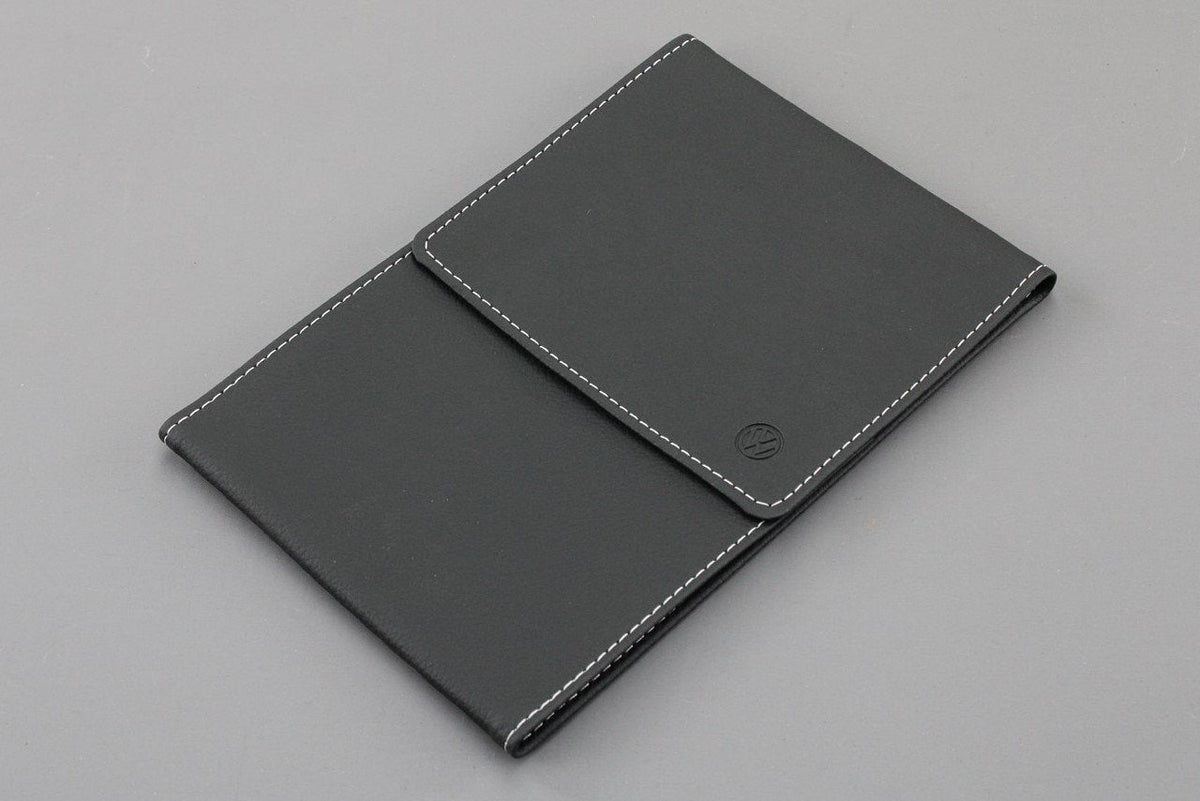 VW Volkswagen service owners manual booklet wallet in black 760012007A, view 1