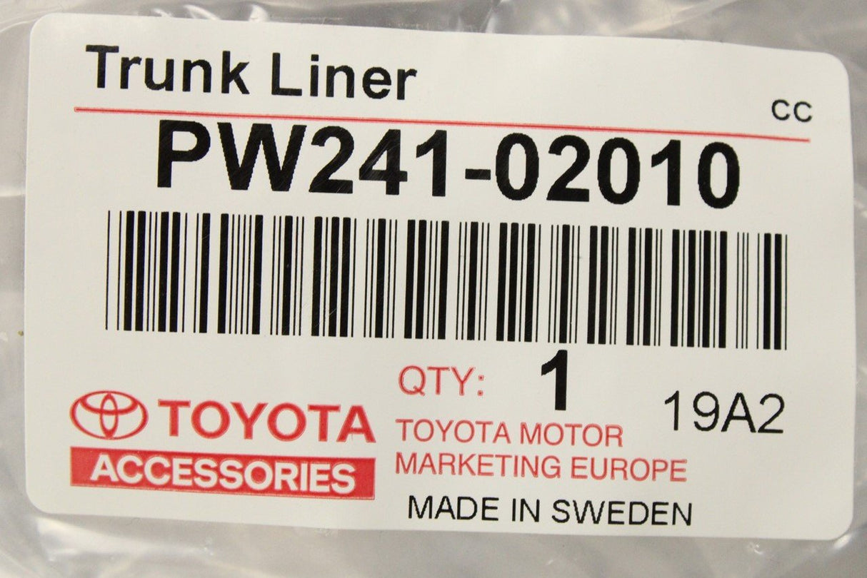 Toyota Corolla saloon boot liner (semi-rigid) PW241-02010